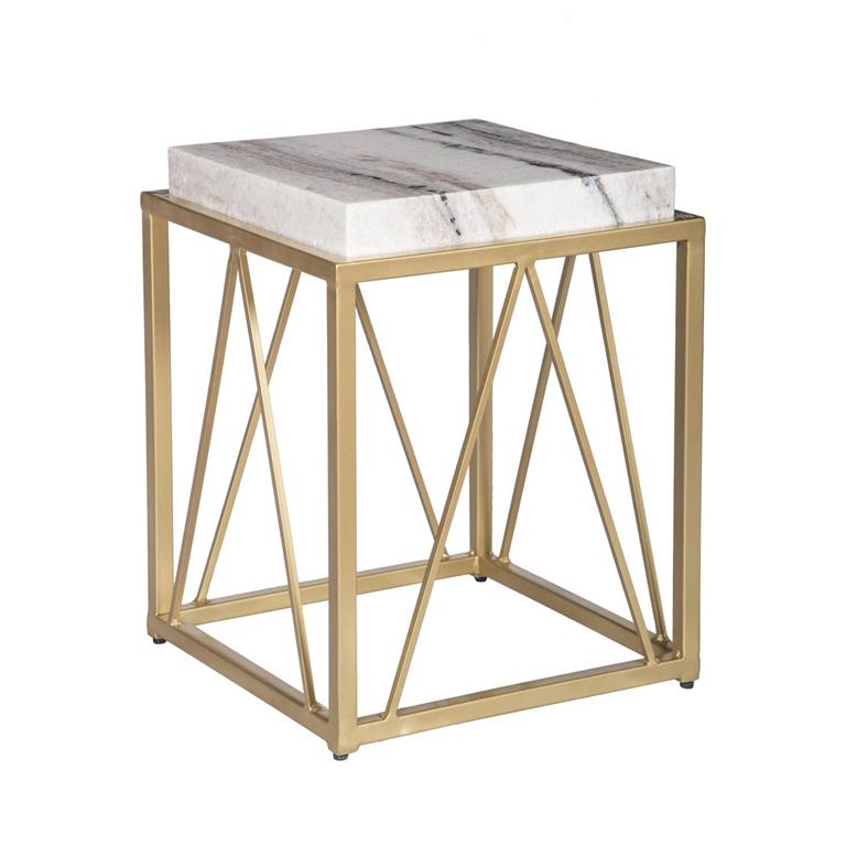 Gold and Marble Accent Table Collection