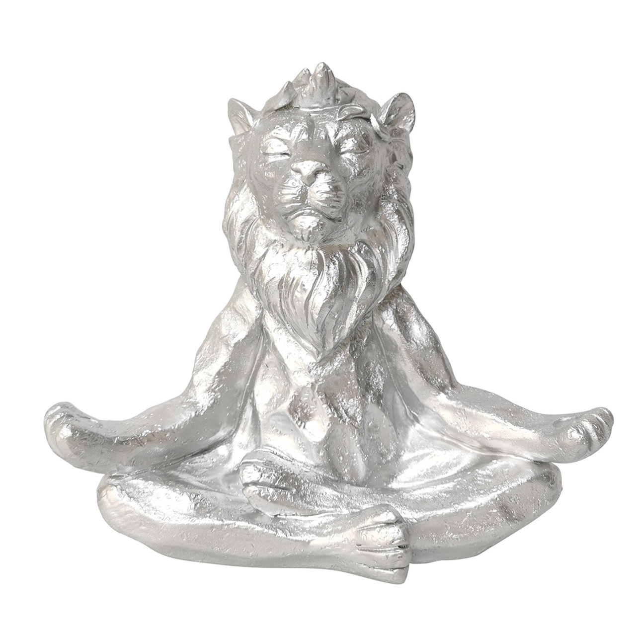 Yoga Lion With Crown